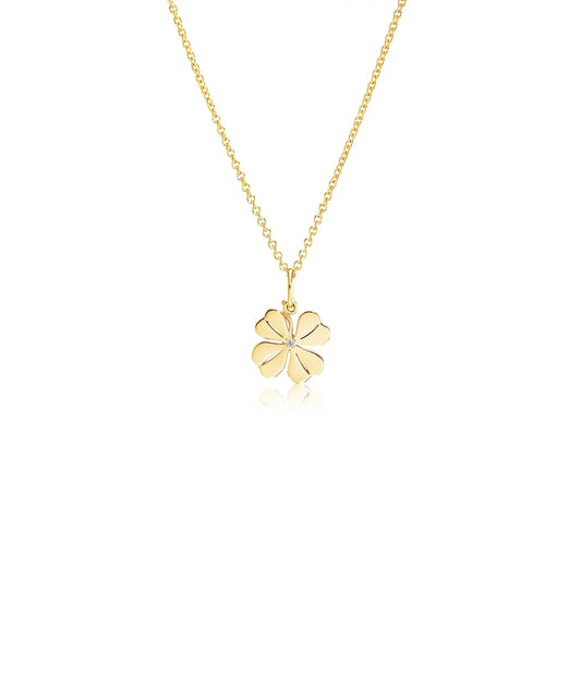 Four Leaf Clover Pendant, Diamond