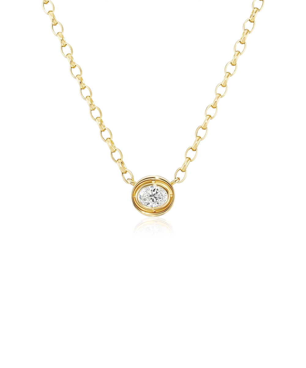 Mini Eclipse Necklace, Diamond