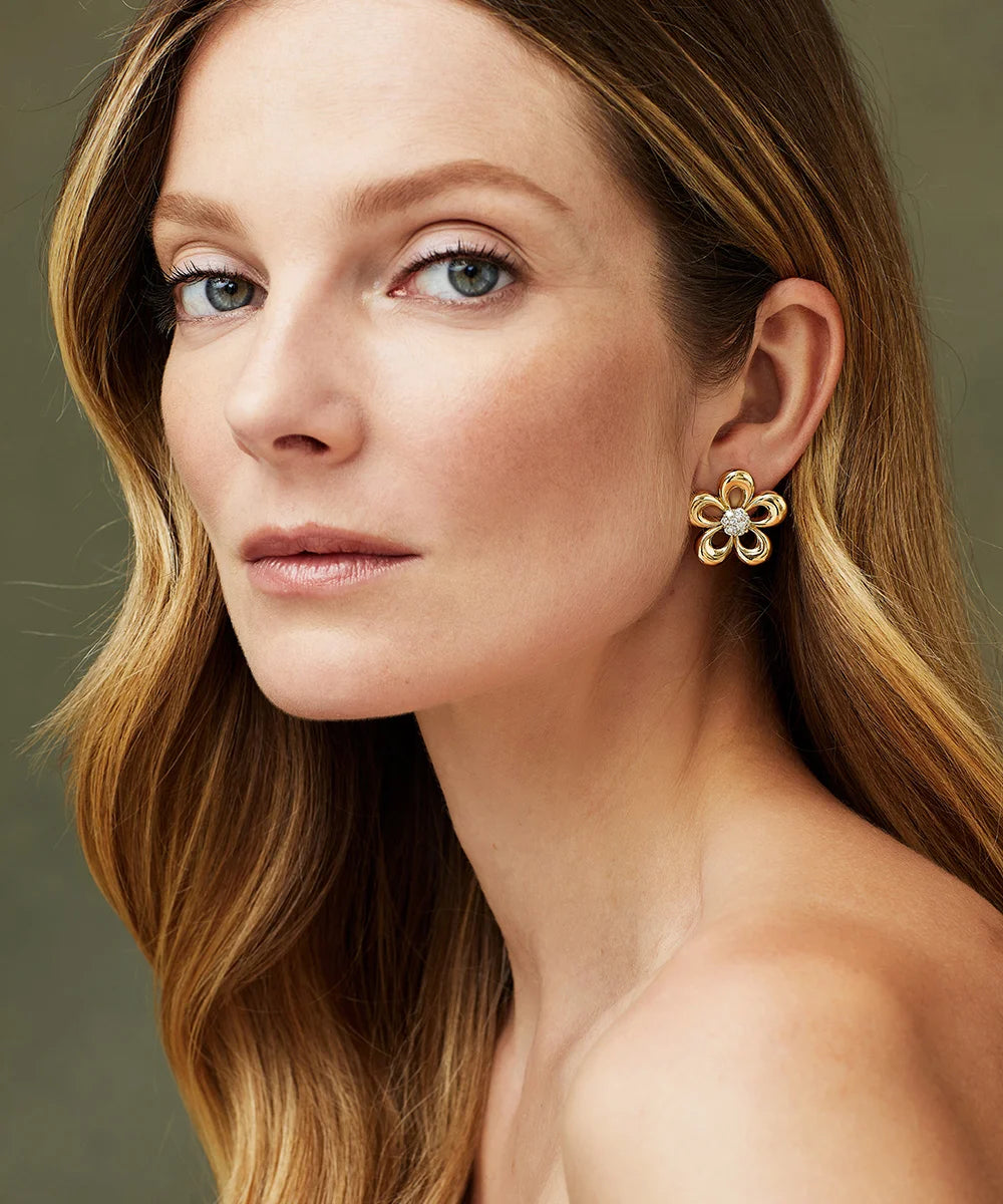 Eyelet Flower Earrings