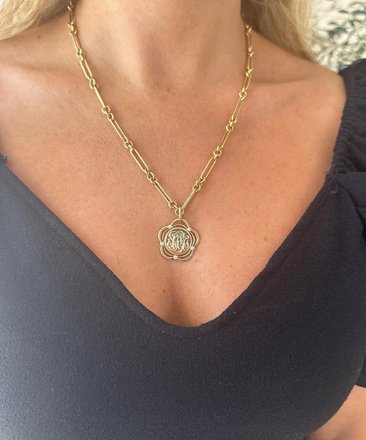 Eyelet Pendant on 20" Clementine Necklace