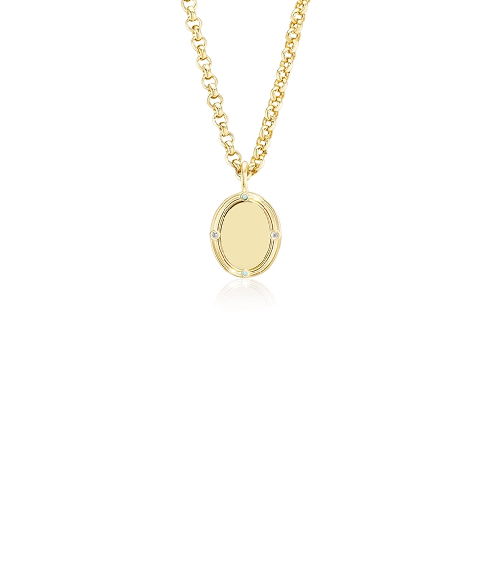 Corinna Diamond Pendant, Four Stones