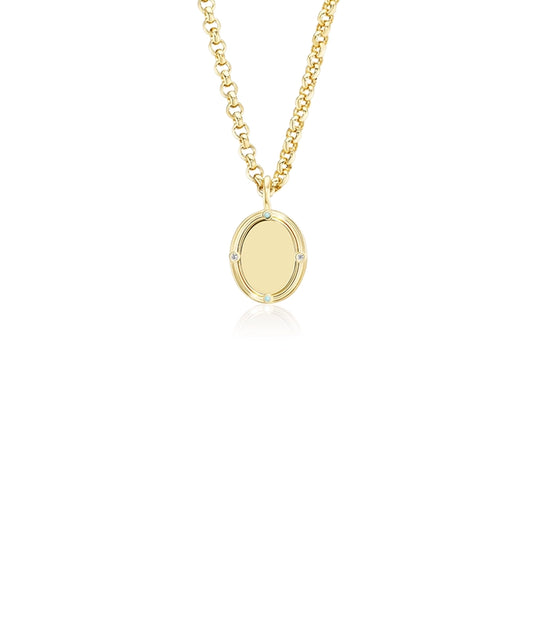 Corinna Diamond Pendant, Four Stones