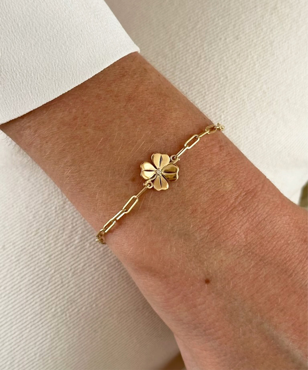 001-4 LEAF CLOVER BRACELET outlet