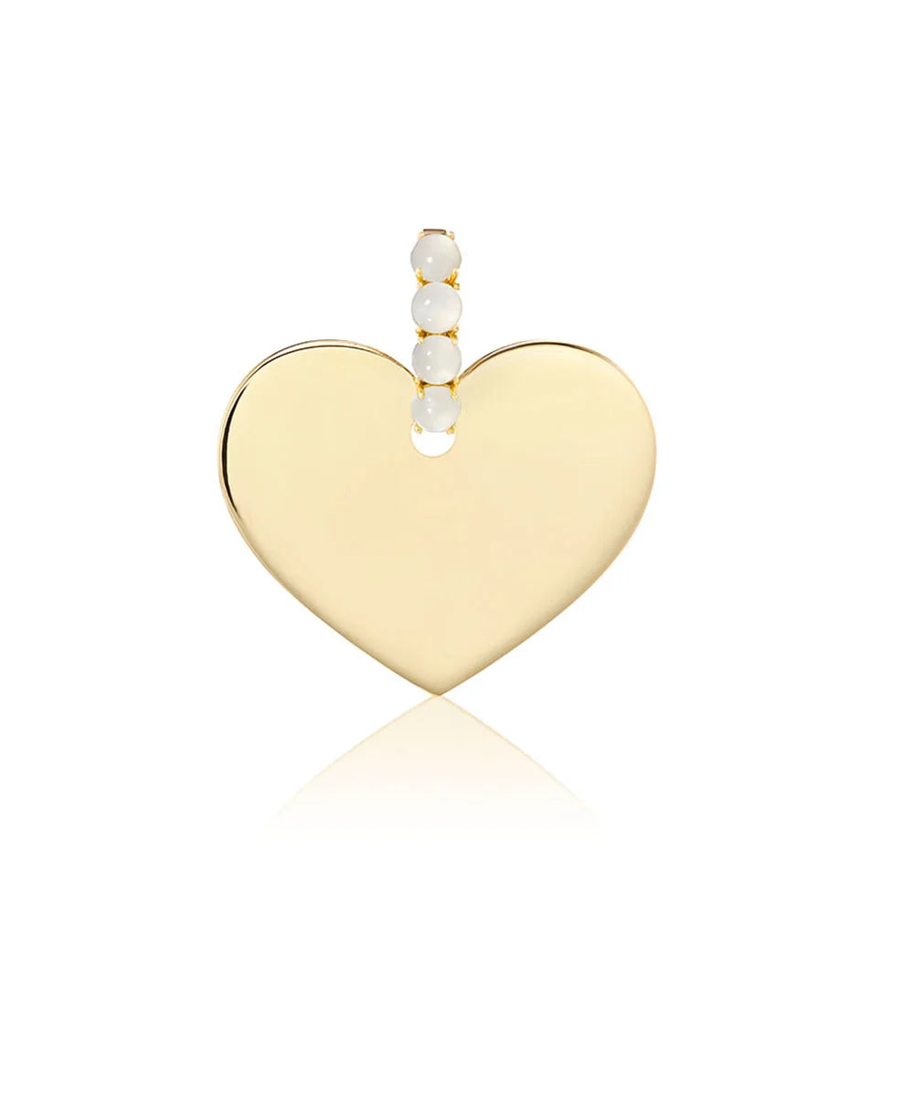 Heart Pendant with Moonstone