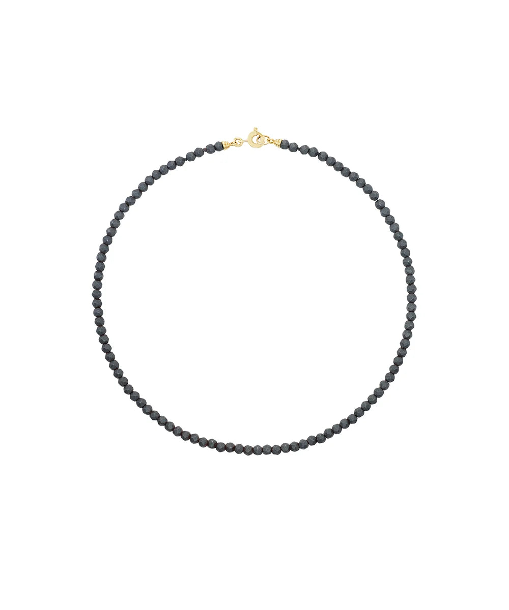 Hematite Beaded Necklace