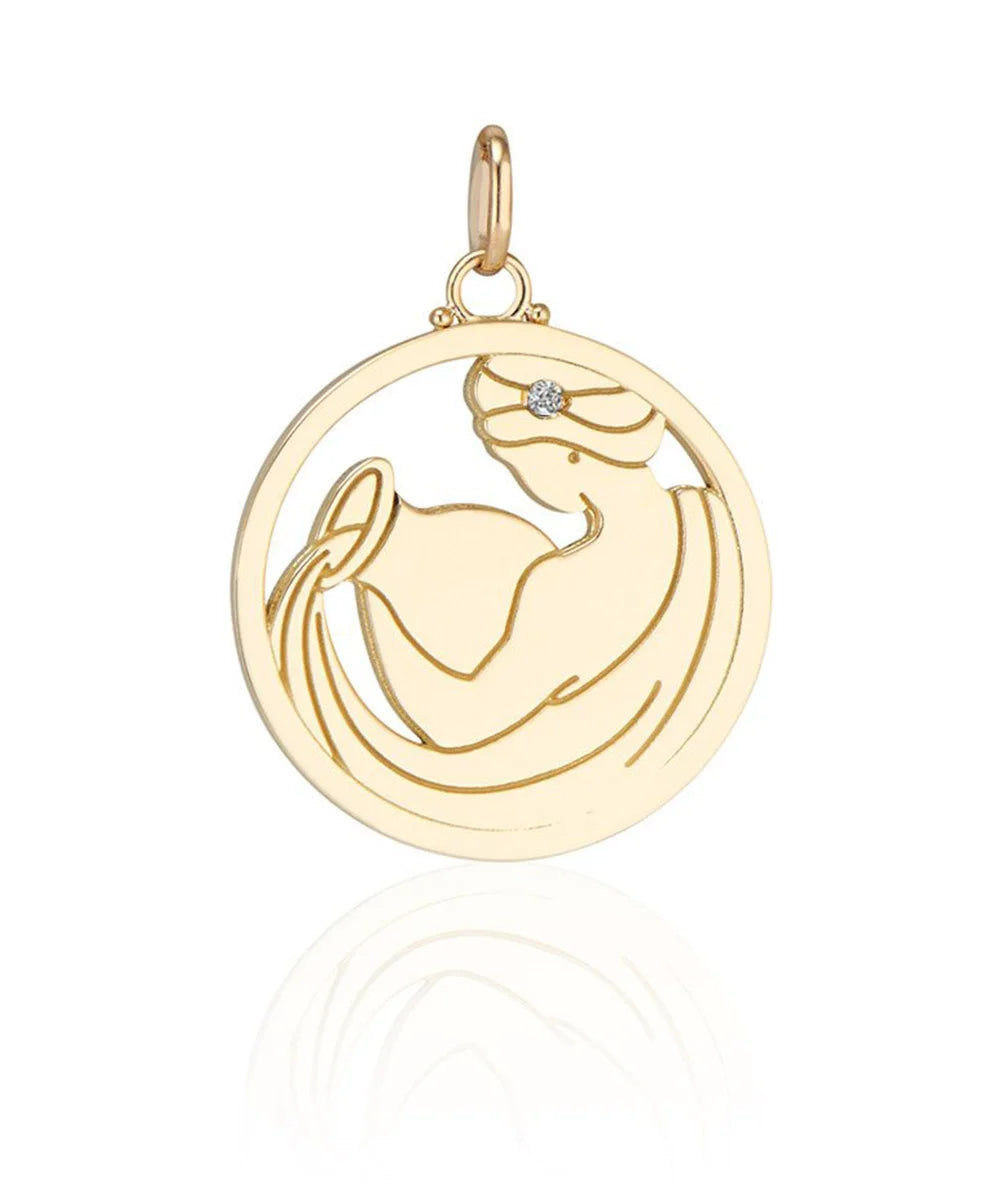 Aquarius Pendant, Blue Sapphire