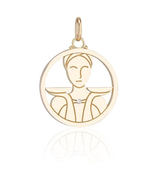Libra Pendant, Diamond