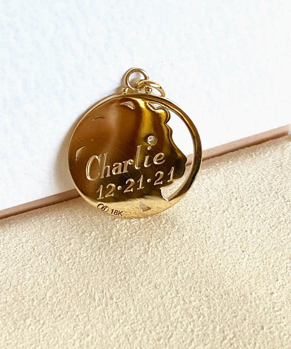 Lion Pendant, Diamond