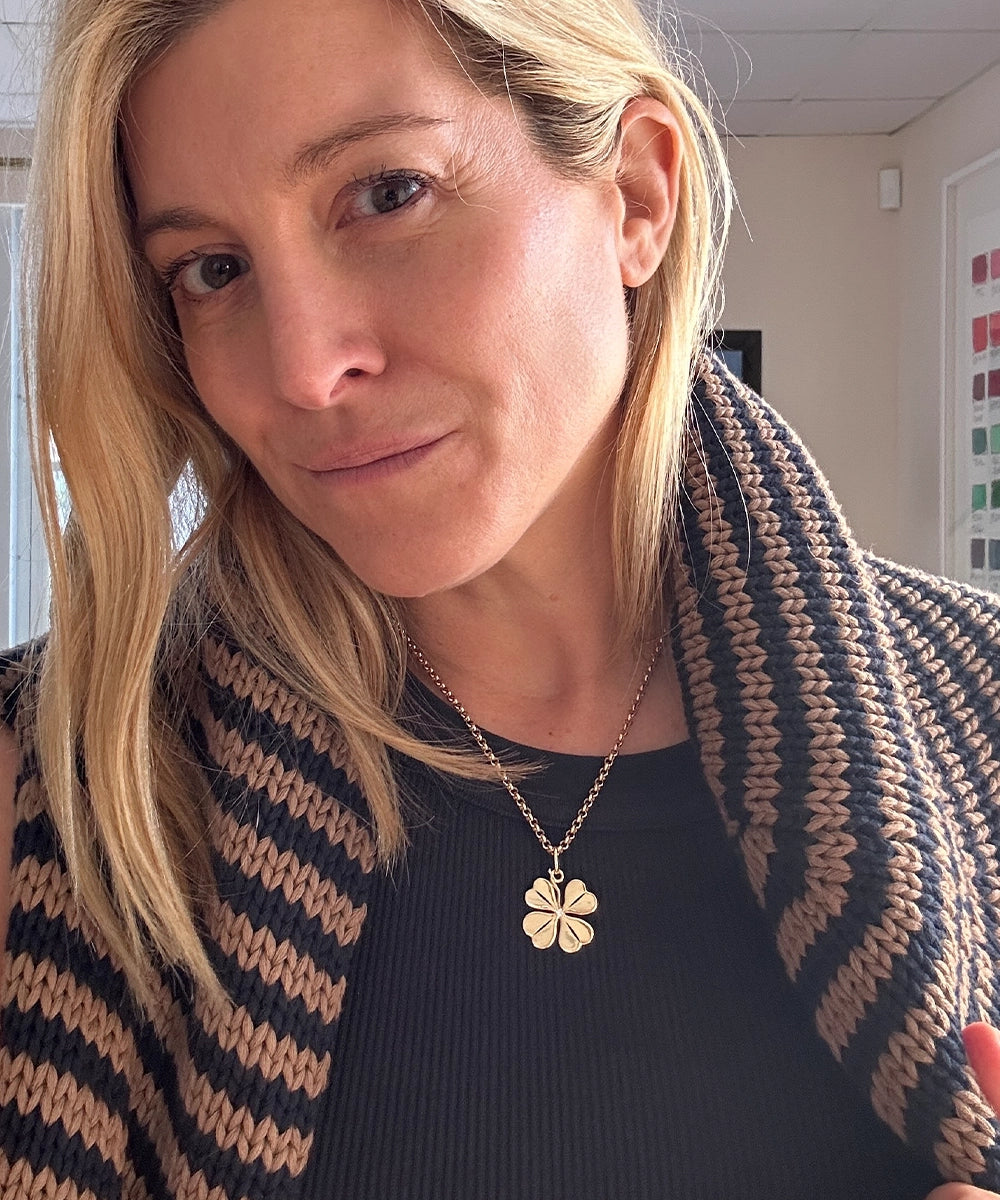 Four Leaf Clover Pendant, Diamond