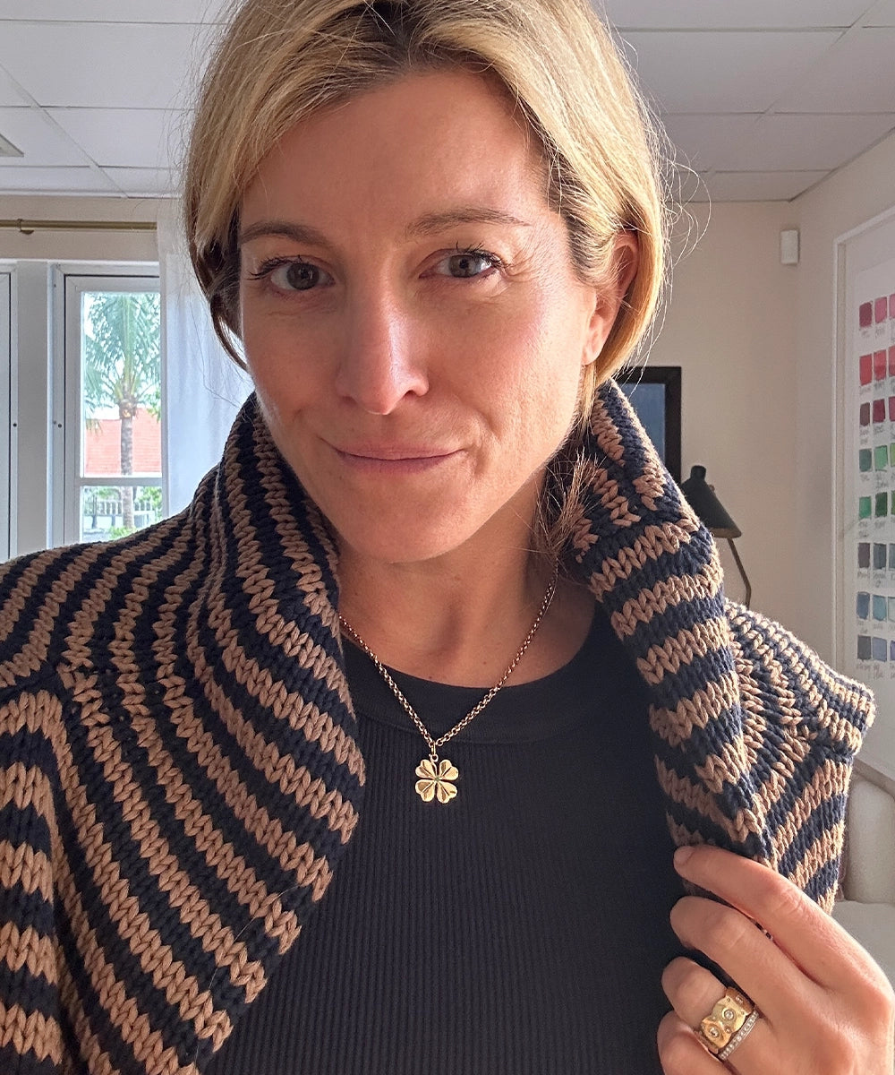 Four Leaf Clover Pendant, Diamond