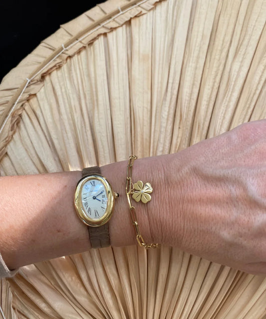 Four Leaf Clover on the Mini Natalie Bracelet