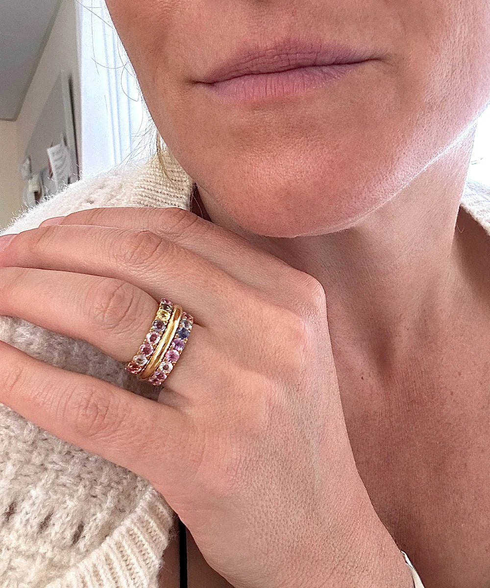 Pastel Sapphire Eternity Ring