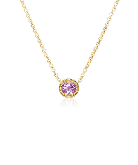 Eclipse Necklace, Pink Tourmaline