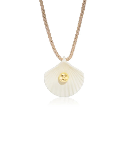 Seashell Necklace, Ivory