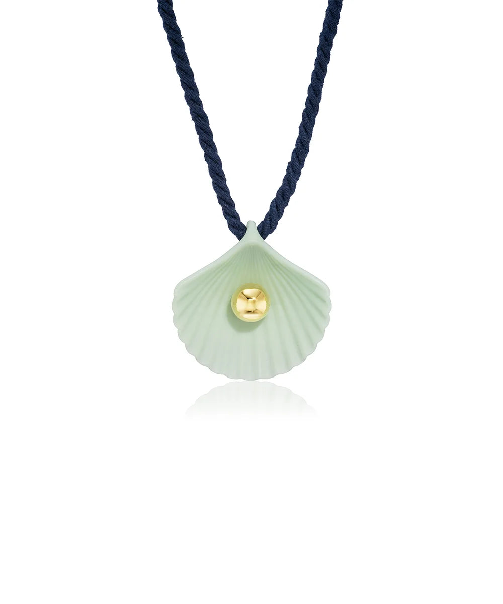 Seashell Necklace, Sea Glass