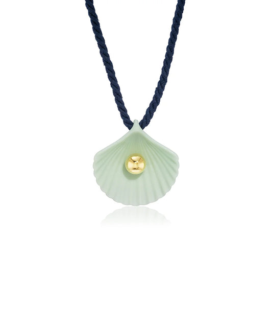 Seashell Necklace, Sea Glass