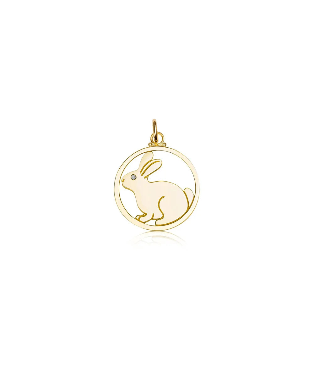 Bunny Pendant, Diamond