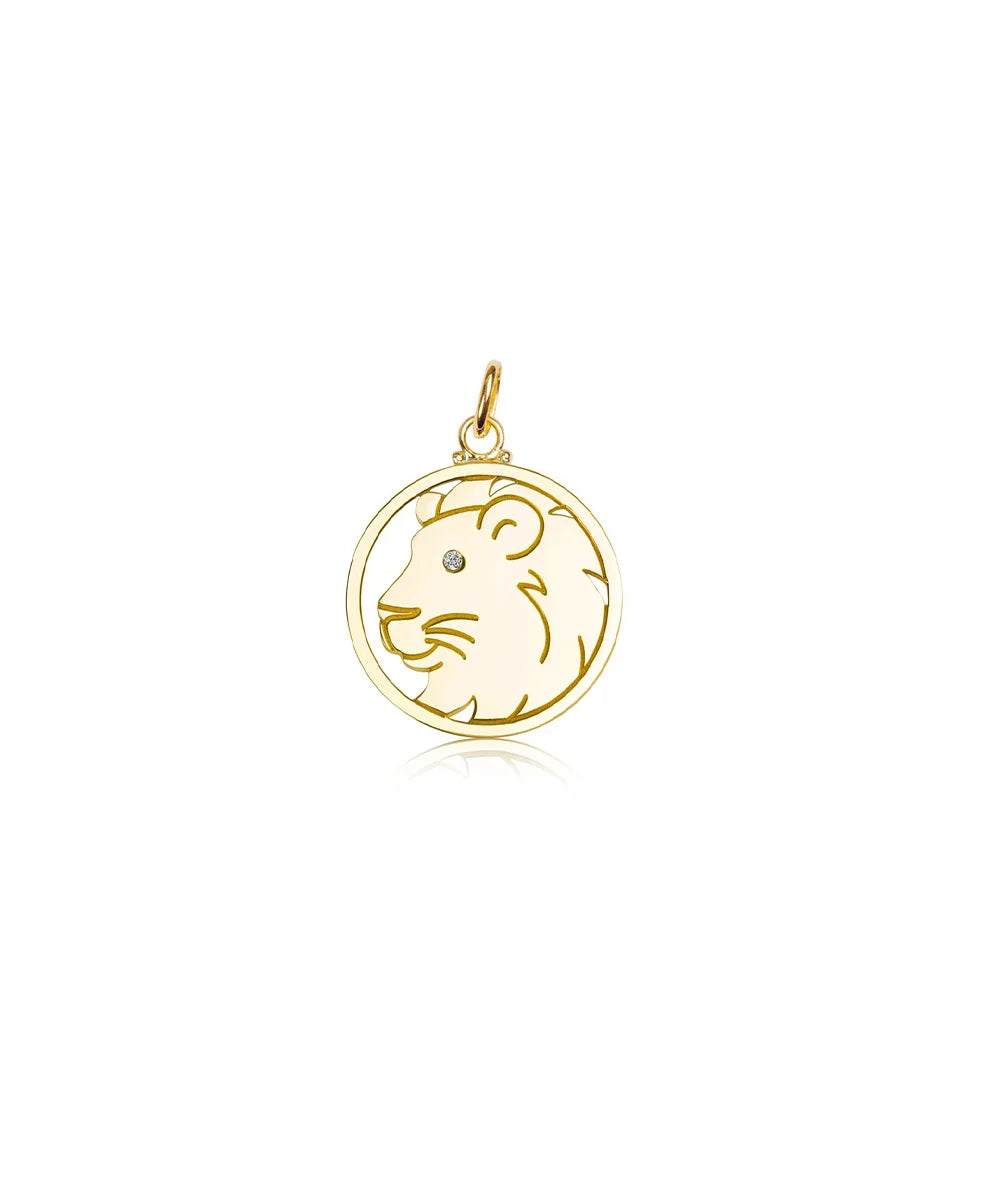 Lion Pendant, Diamond