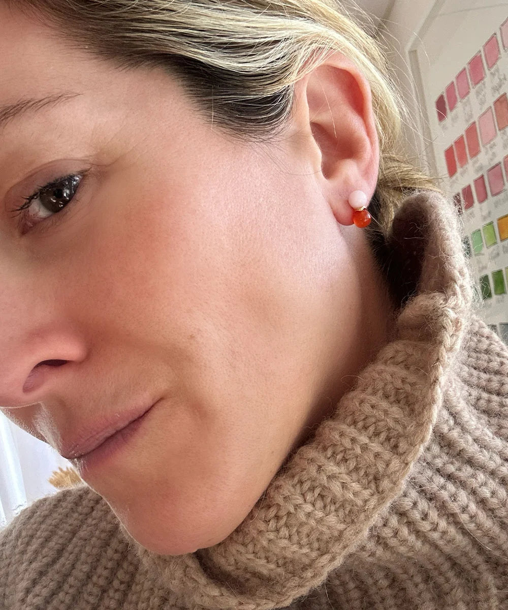 Ric Rac Bead Earrings