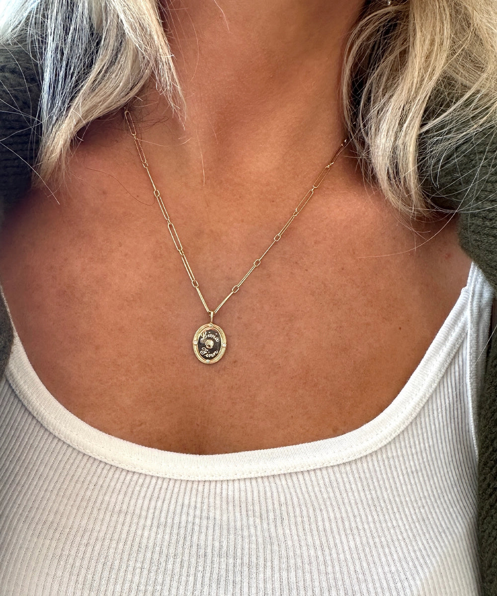 Corinna Diamond Pendant, Four Stones