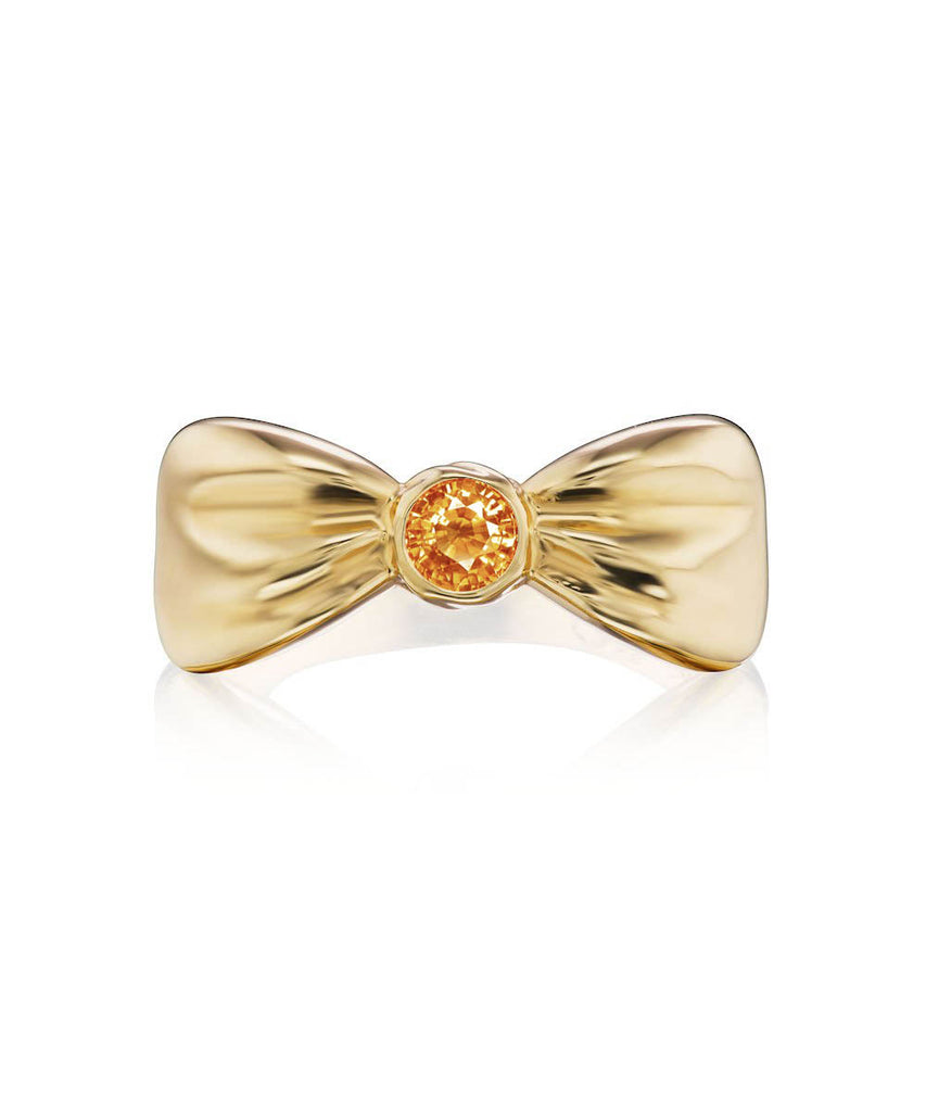 14K Yellow Gold Bow-Tie Ring