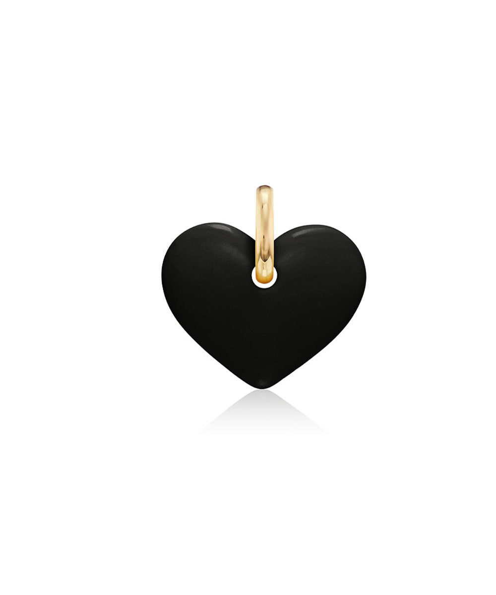 Black Heart Pendant, 40mm